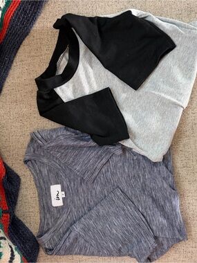 Women’s 100% Cotton T-Shirt Bundle • 2 Shirts • Size S